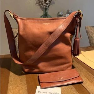Coach leather crossbody & wallet preowned